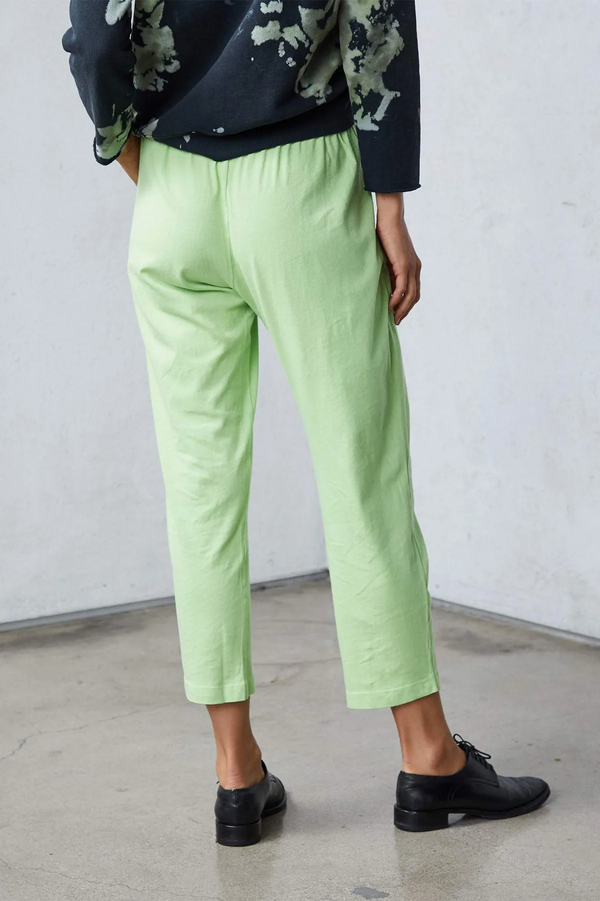 Lime Green Jersey Easy Pant