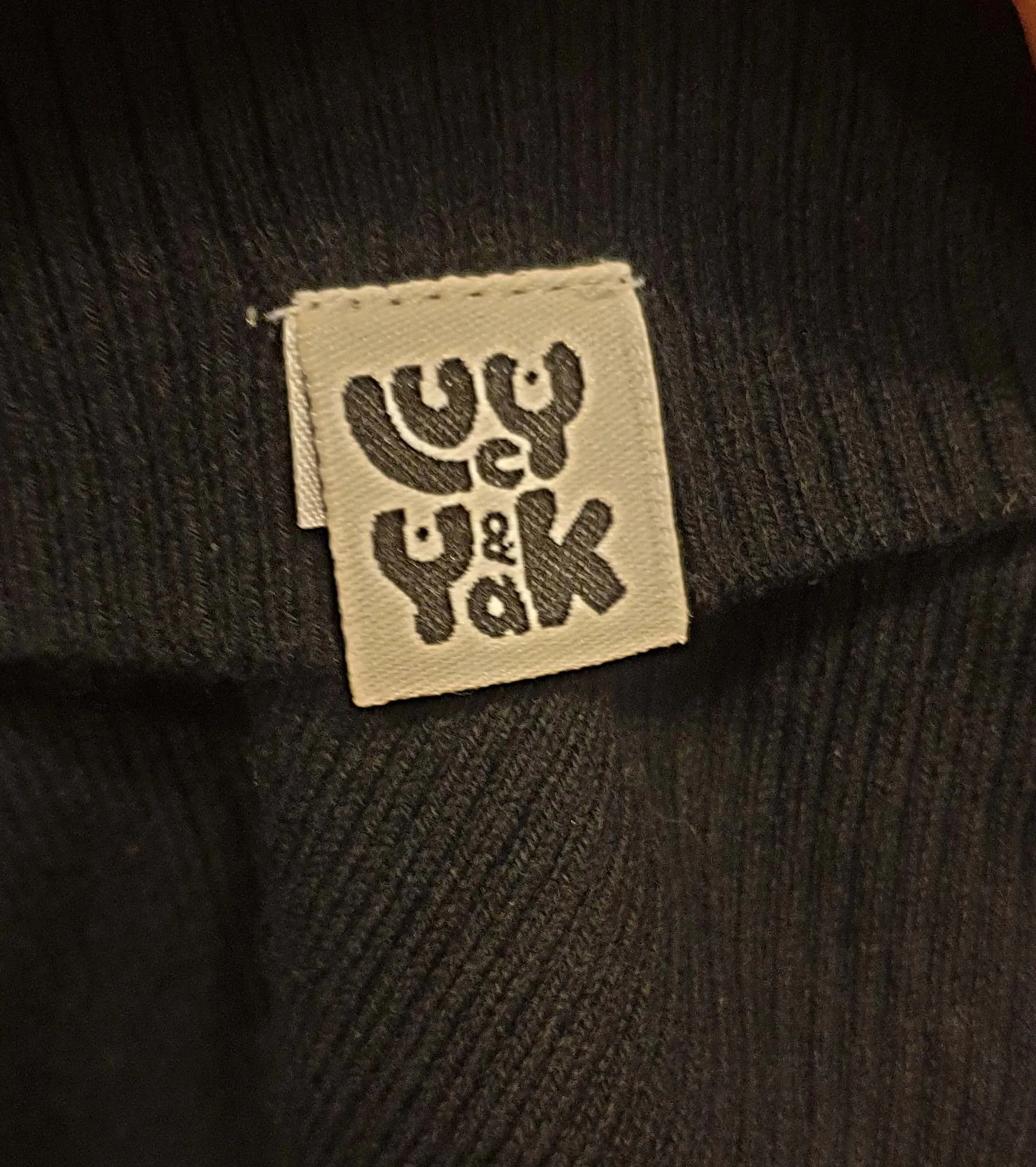 Lucy & Yak black cotton knit jumper size XL