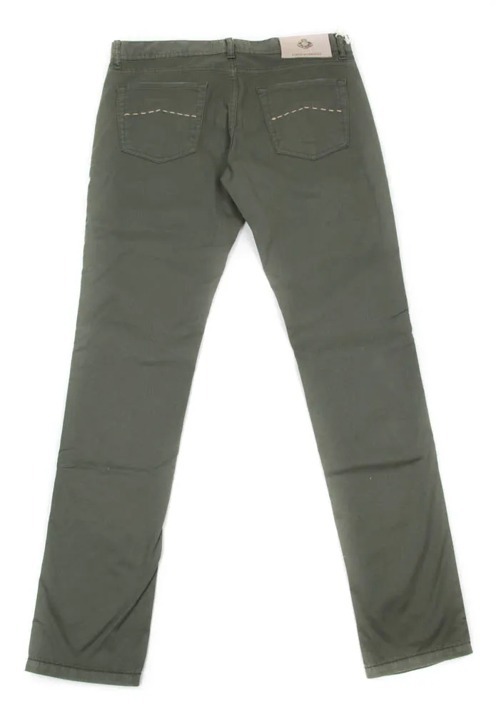 Luigi Borrelli Olive Green Pants - 40 US / 56 EU