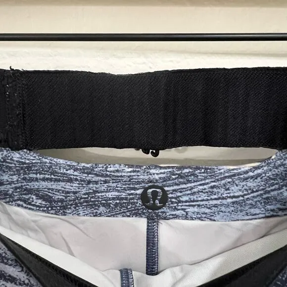 Lululemon Esker Shorts Lava Print Blue Denim Multi Lululemon Lab