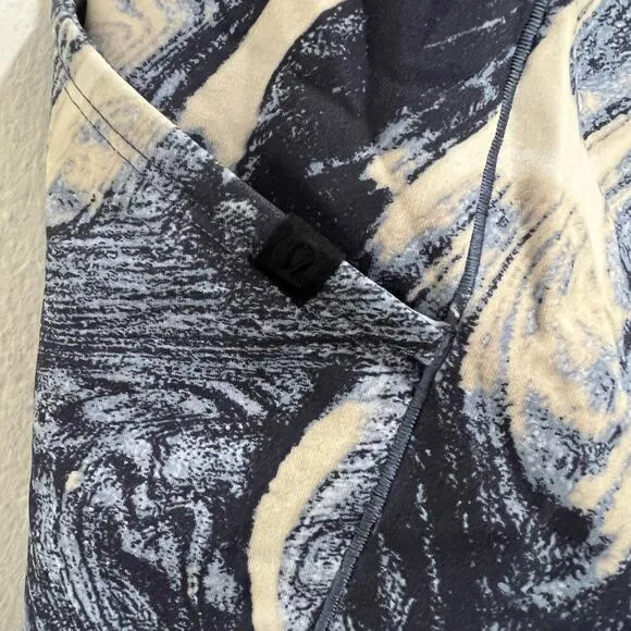 Lululemon Esker Shorts Lava Print Blue Denim Multi Lululemon Lab