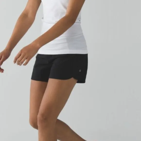 Lululemon Run Times Short *4-way Stretch 4&quot; Black