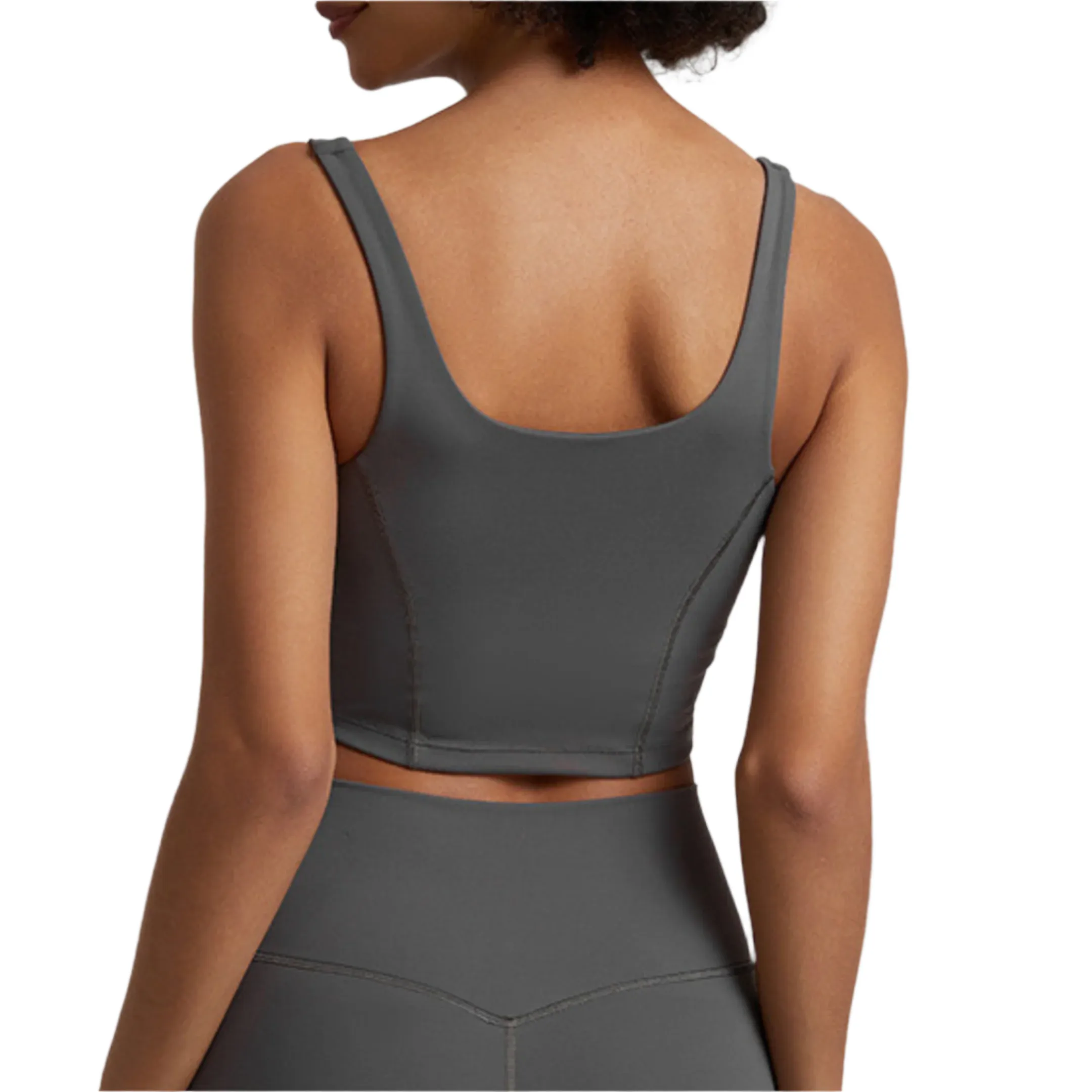 LuxEssential Padded Top - Dark Ash