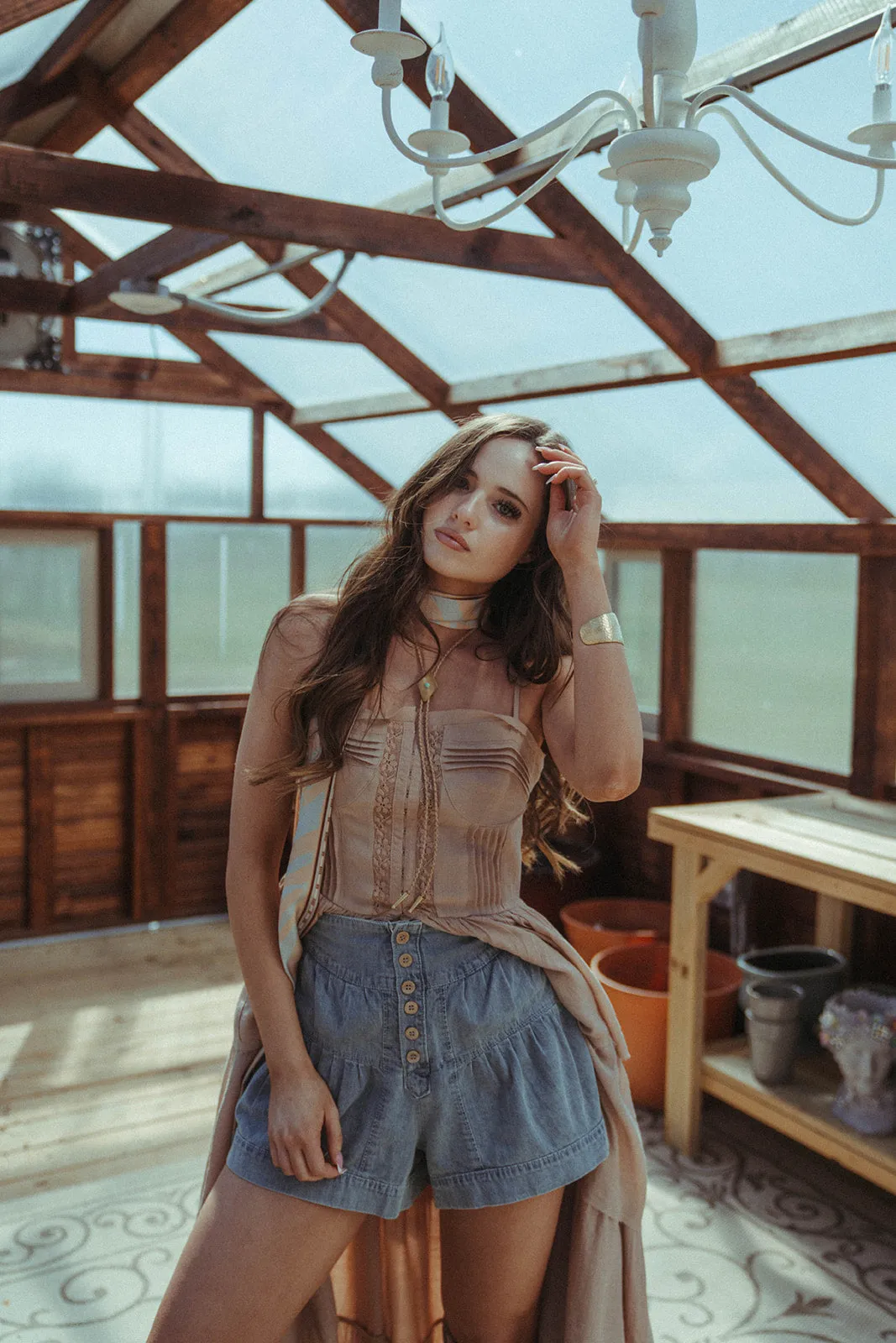 Maggie Light Denim Shorts