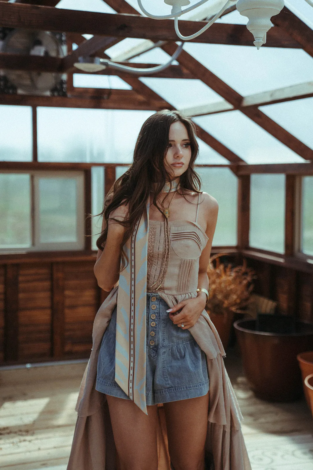 Maggie Light Denim Shorts