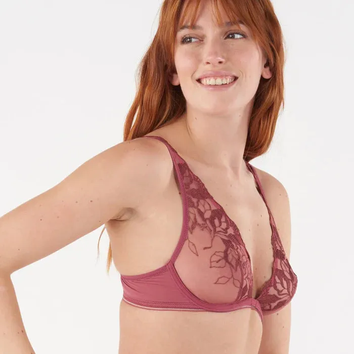 Maison Lejaby - Sin Underwire Plunge Bra | Dried Rose