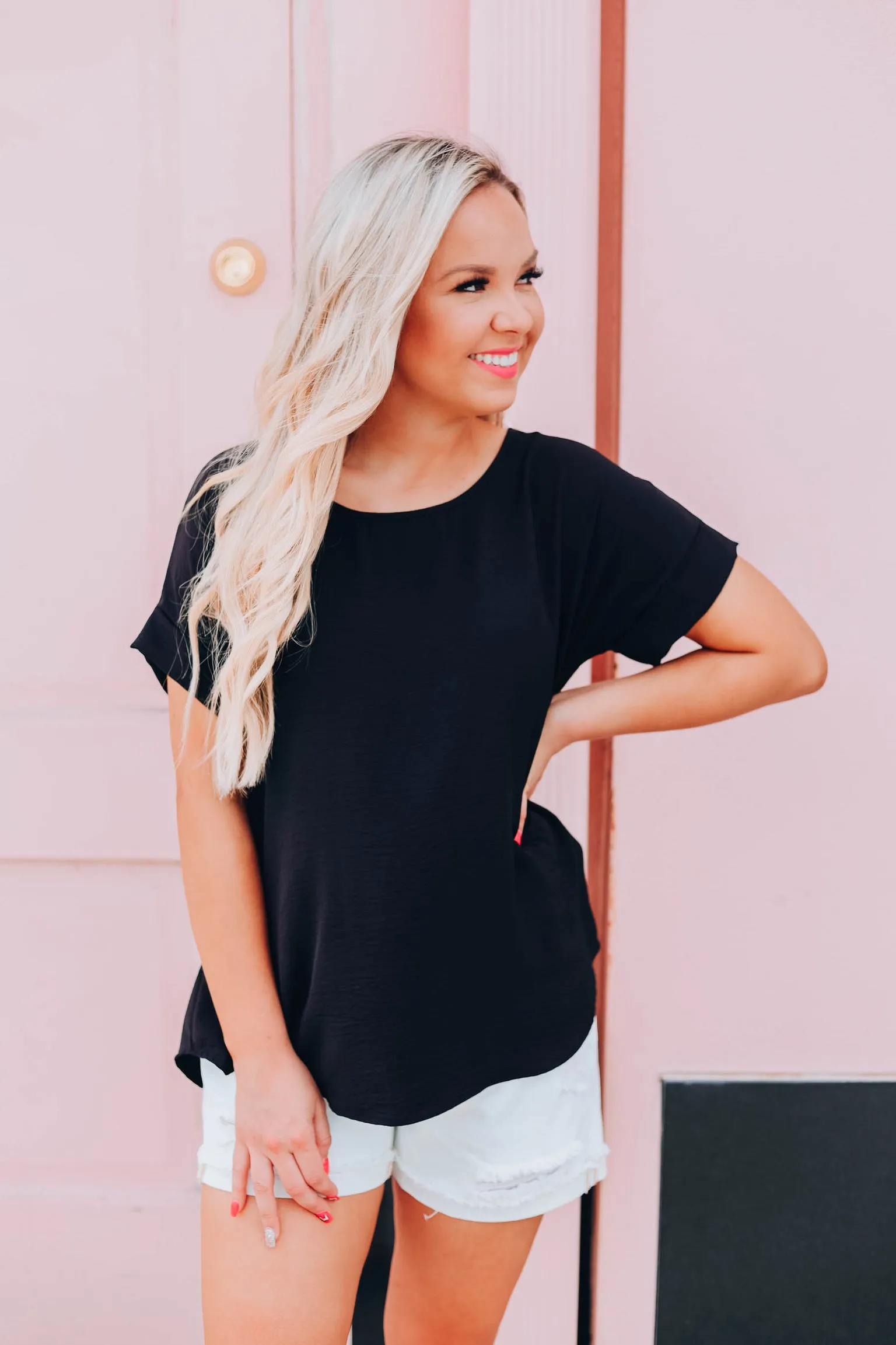 Make This Moment Last Forever Top - Black