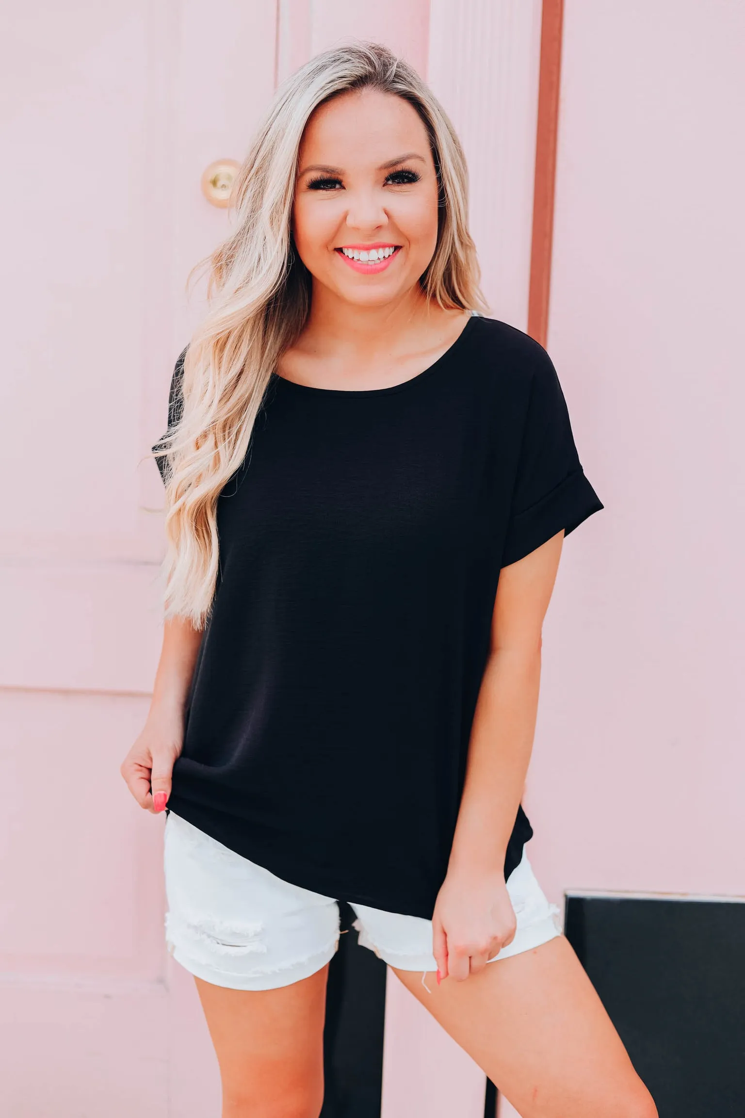 Make This Moment Last Forever Top - Black