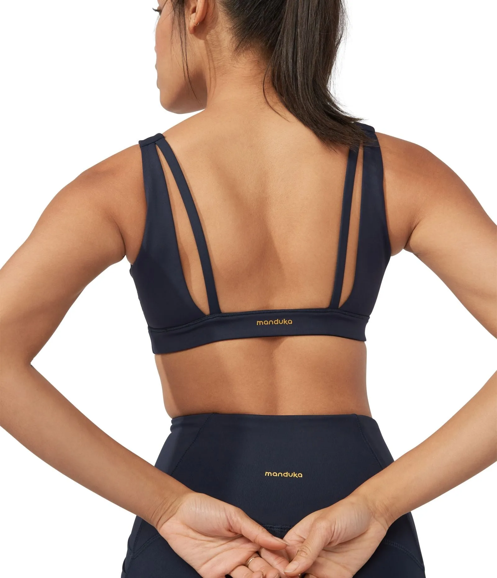 Manduka Apparel - Women's Presence Bra1 - Dark Sapphire