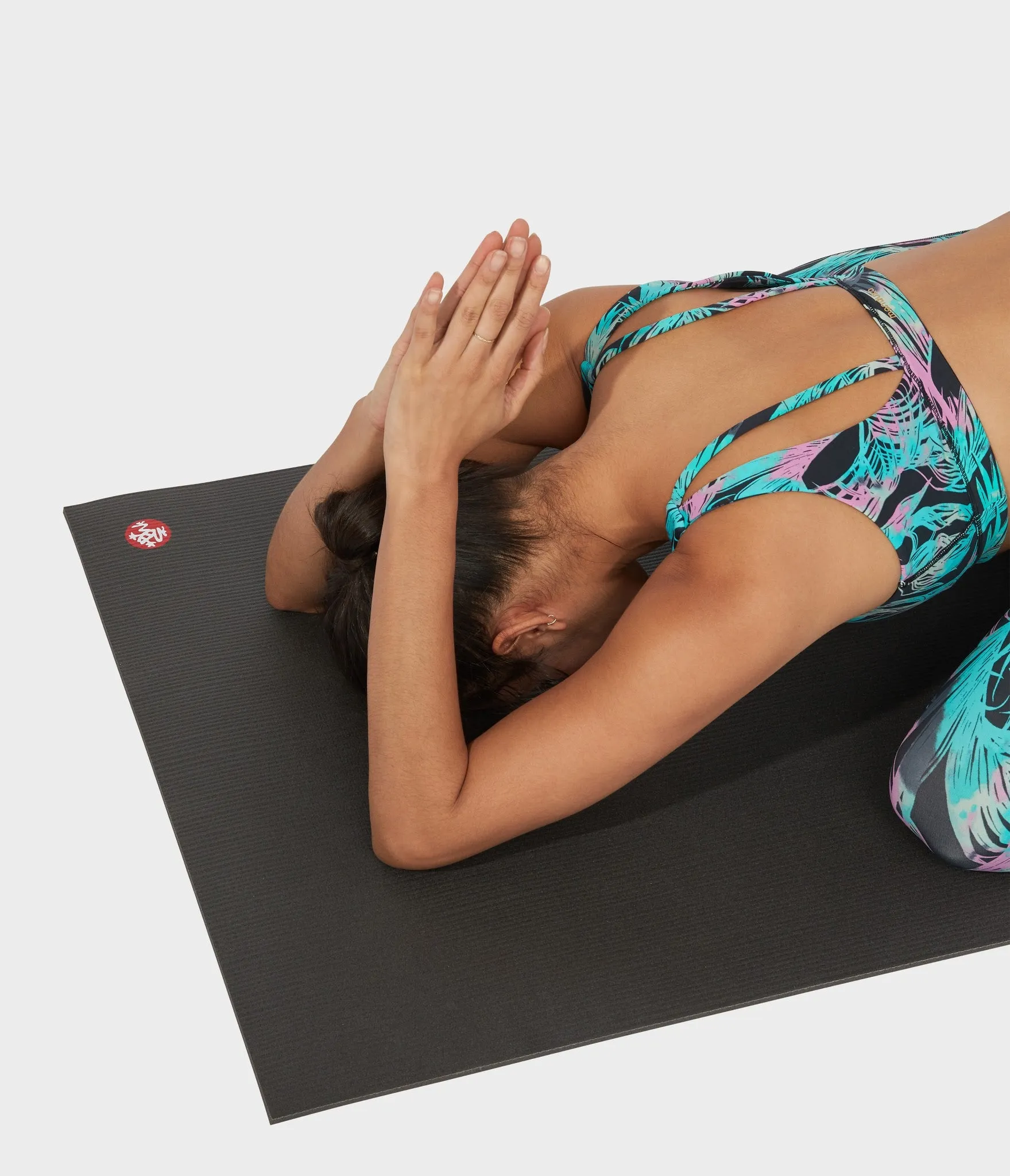 Manduka Apparel - Women's PRO Bra - Double Strap - Tropics - Black