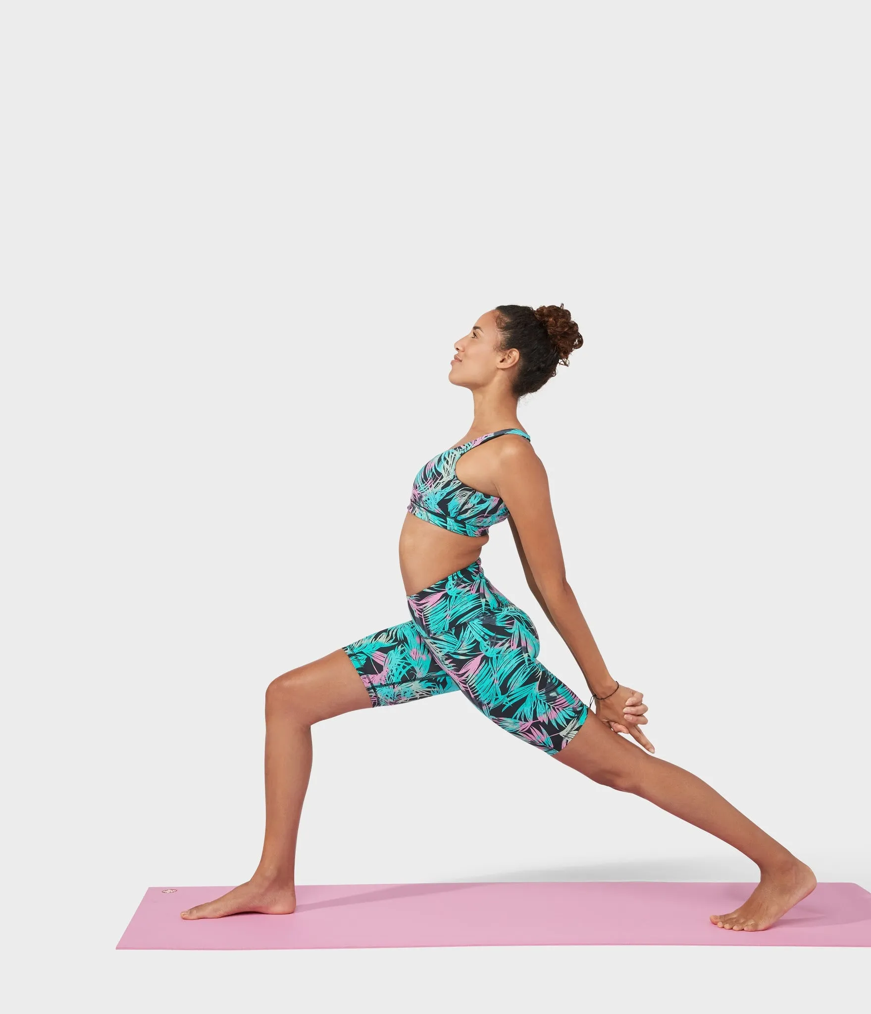 Manduka Apparel - Women's PRO Bra - Double Strap - Tropics - Black