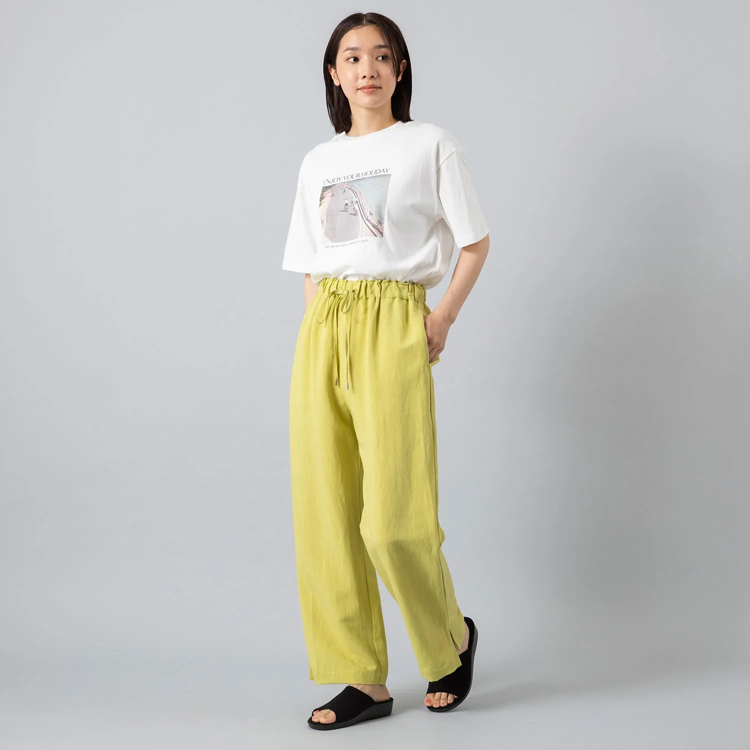MANON | マノン　SLIT EASY PANTS
