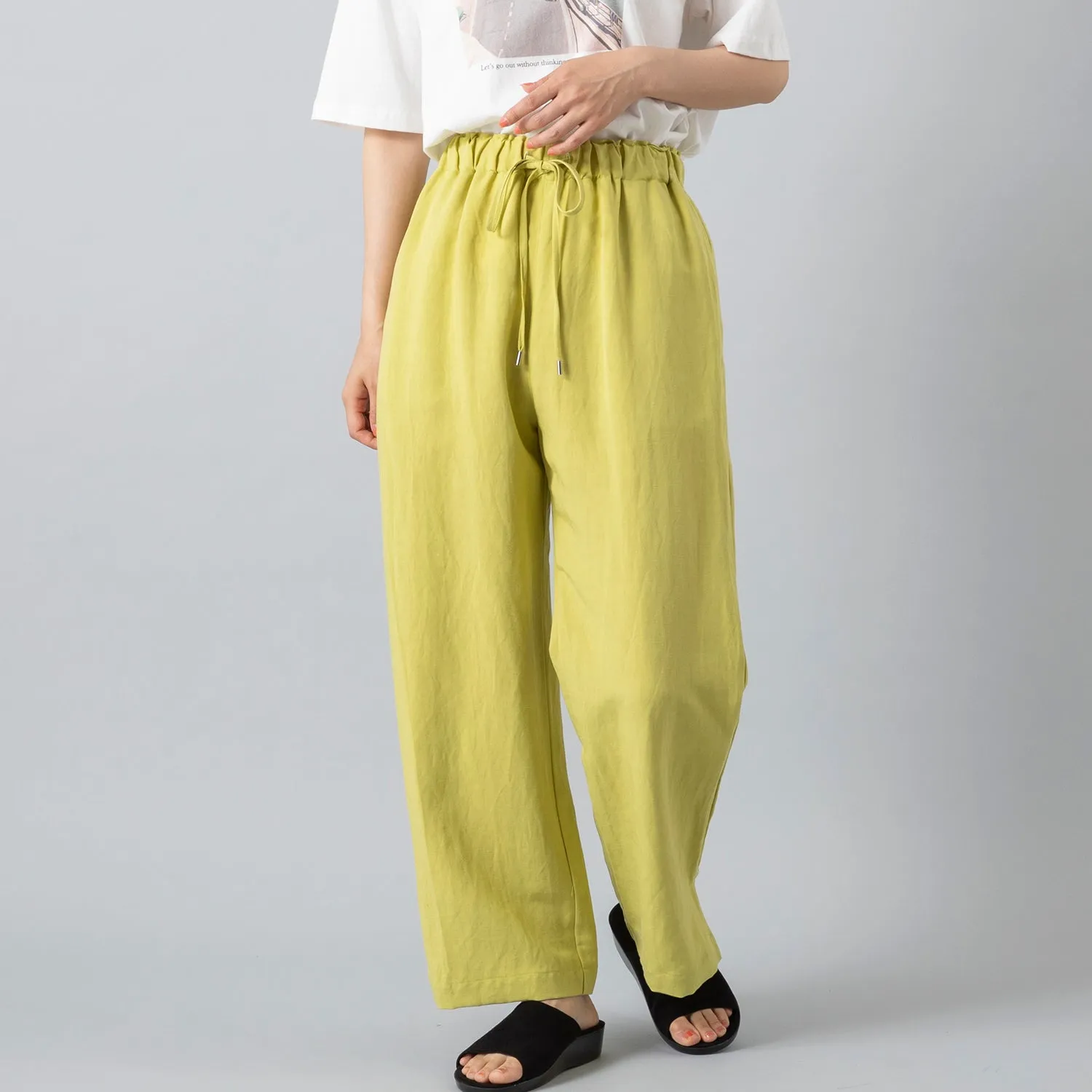 MANON | マノン　SLIT EASY PANTS