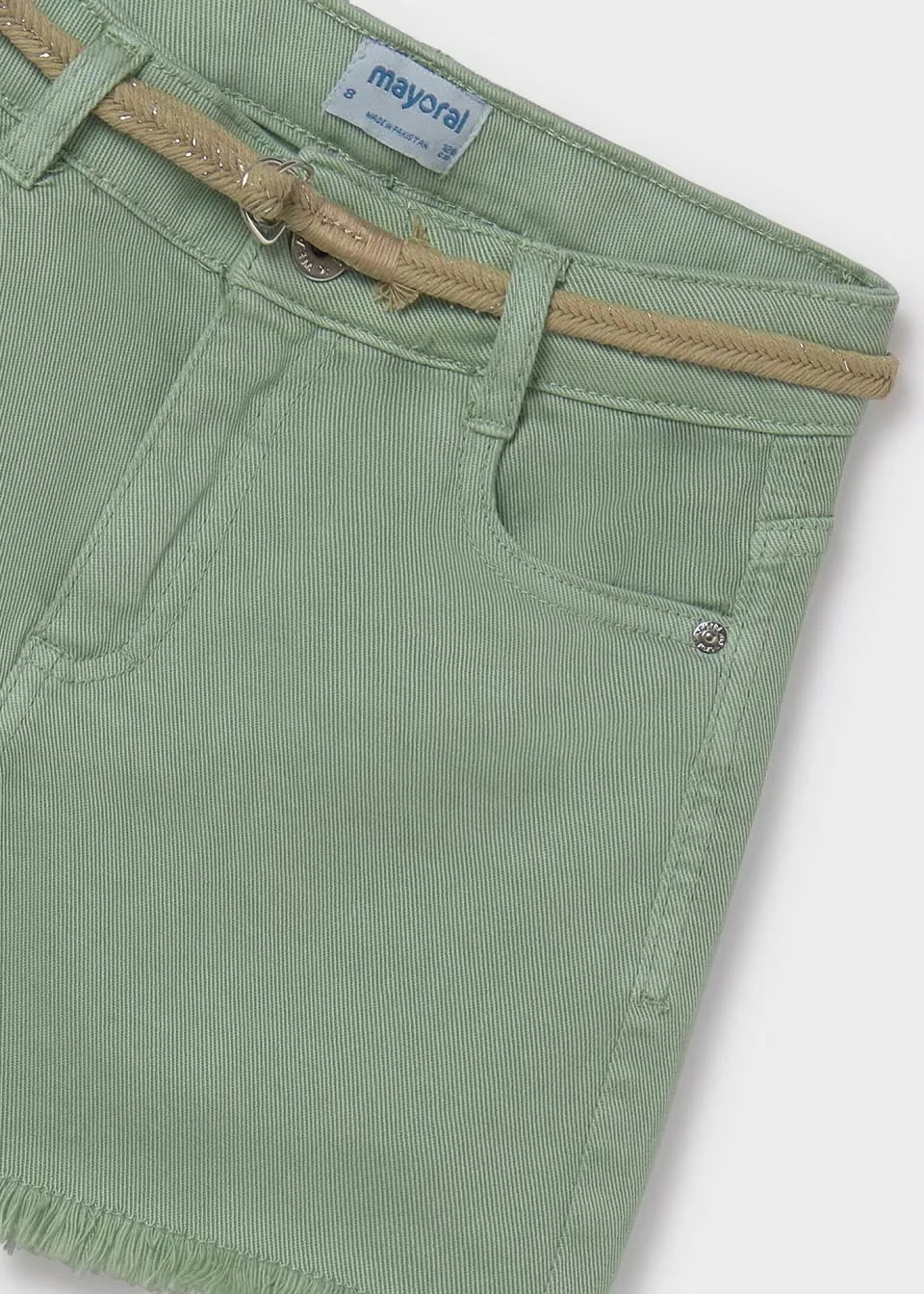 Mayoral Older Girls Shorts 275 Mint