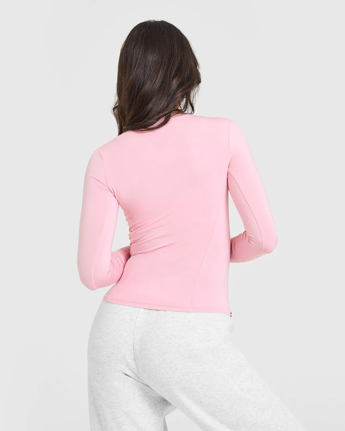 Mellow Soft Long Sleeve Top | Petal Pink