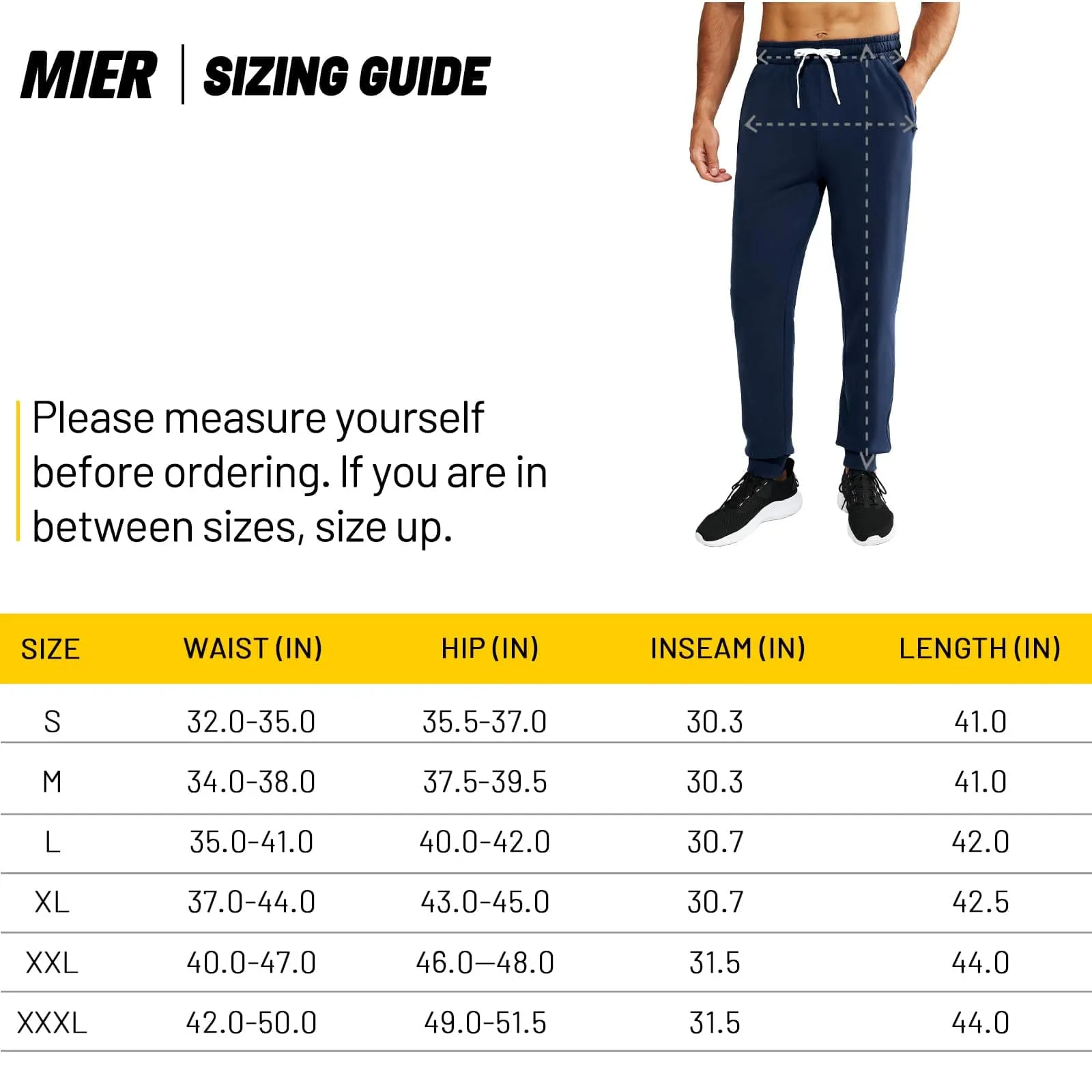 Men's Cotton Joggers Athletic Sweatpants with Pockets