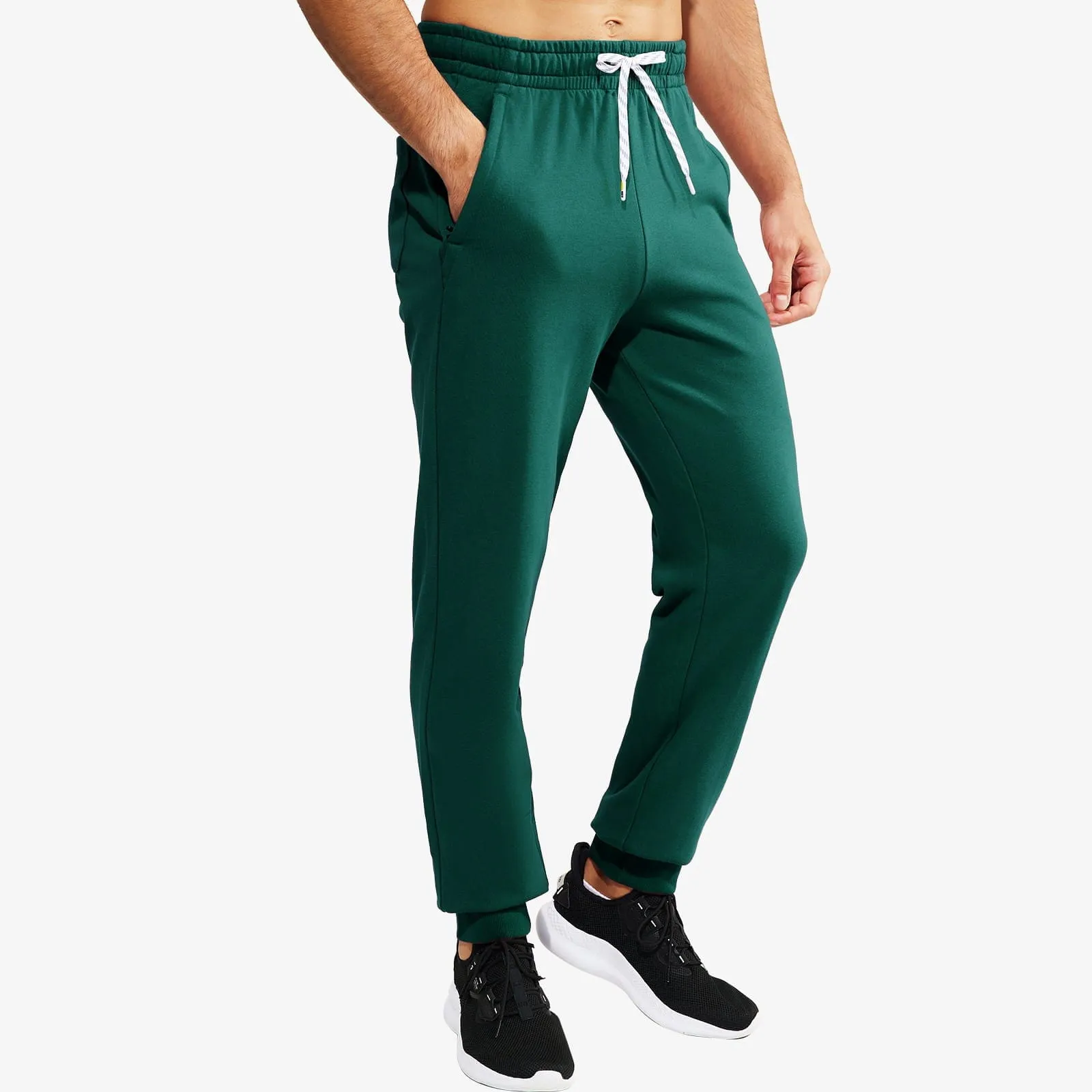 Men's Cotton Joggers Athletic Sweatpants with Pockets