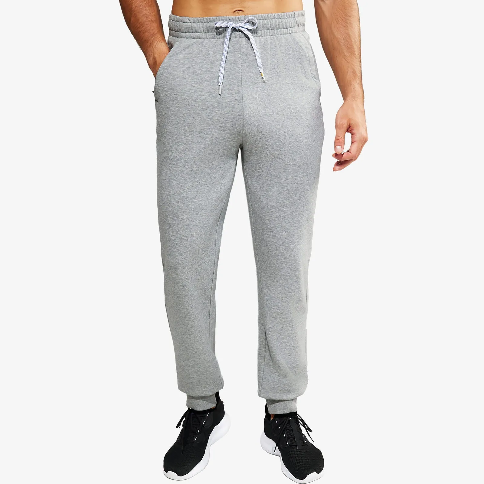 Men's Cotton Joggers Athletic Sweatpants with Pockets