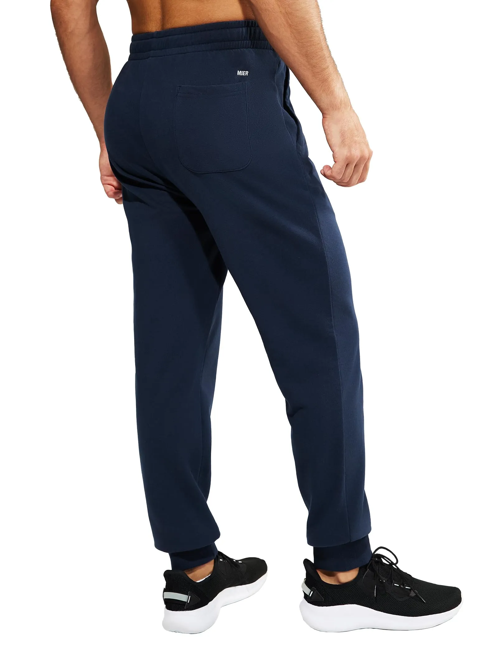Men's Cotton Joggers Athletic Sweatpants with Pockets