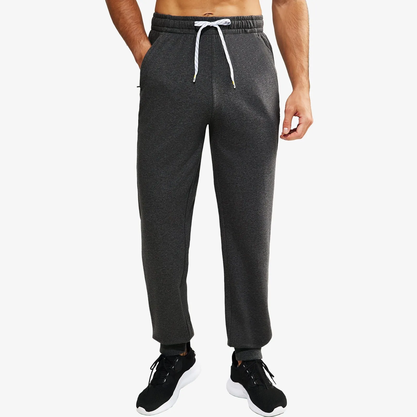 Men's Cotton Joggers Athletic Sweatpants with Pockets