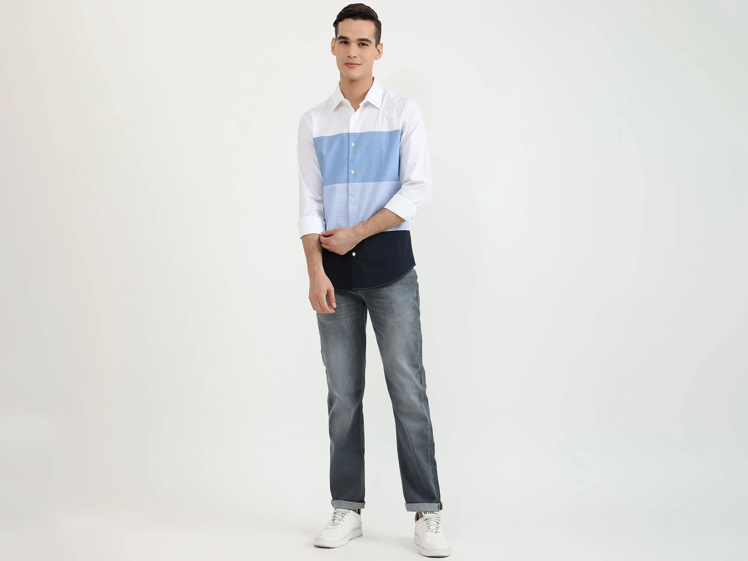 Mens Slim Fit Solid Shirt