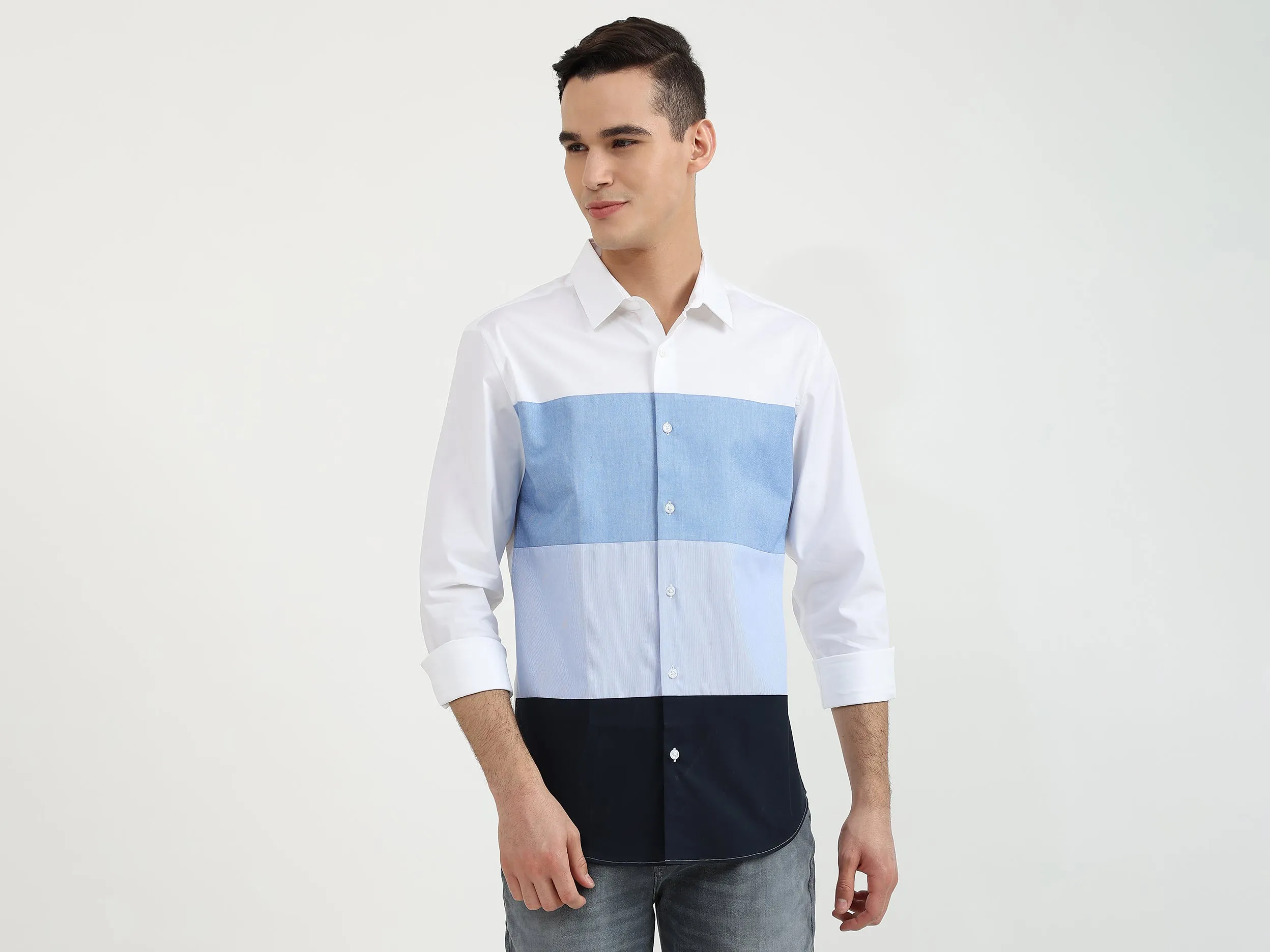 Mens Slim Fit Solid Shirt