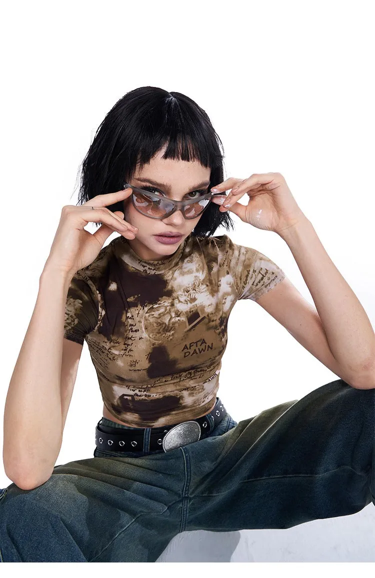 Mesh Cropped Tee