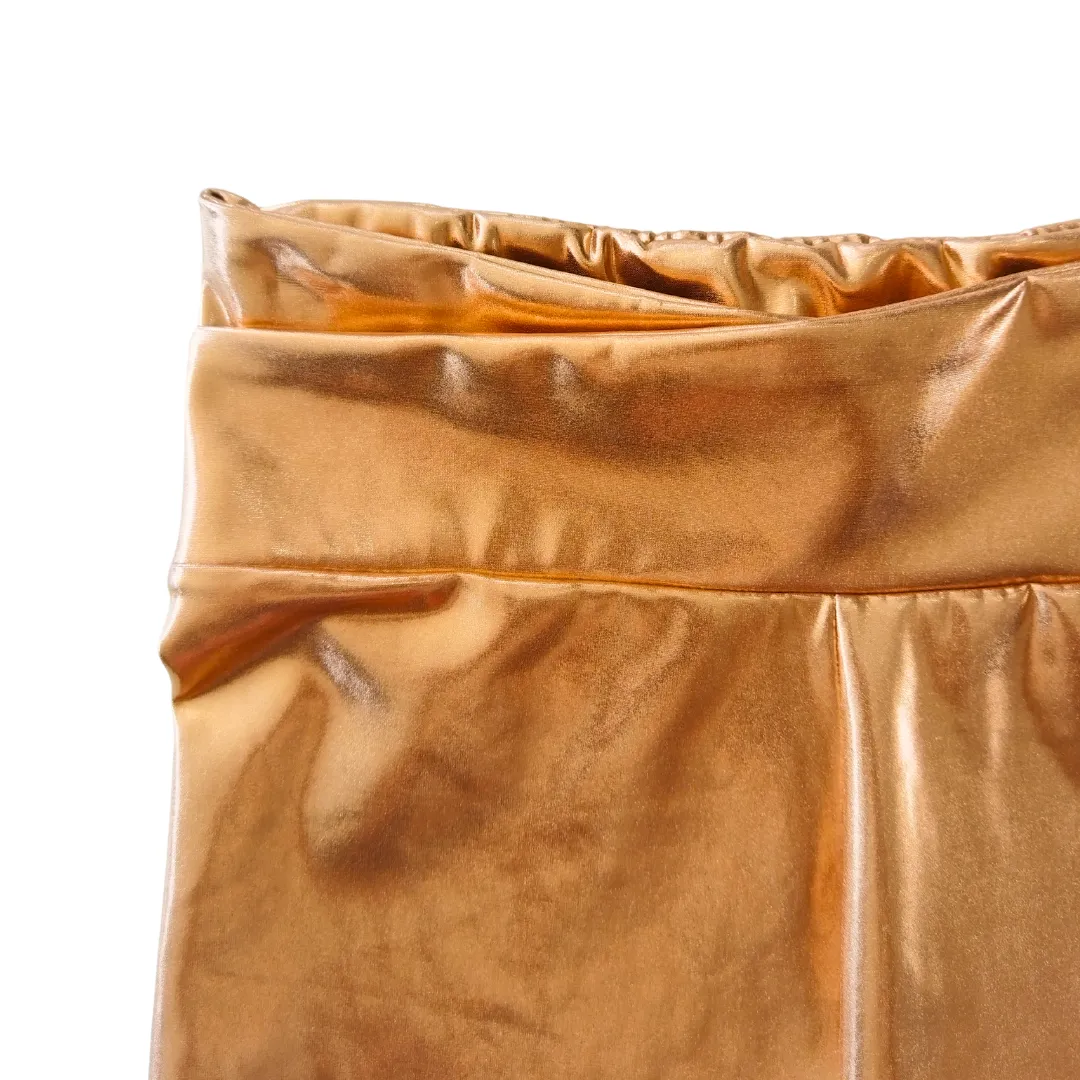 Metallic Gold Shorts