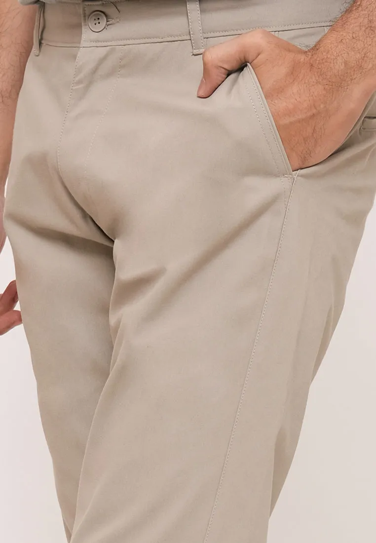 MOC Celana Panjang Chinos Pria Reguler Fit HARRINGTON - Khaki