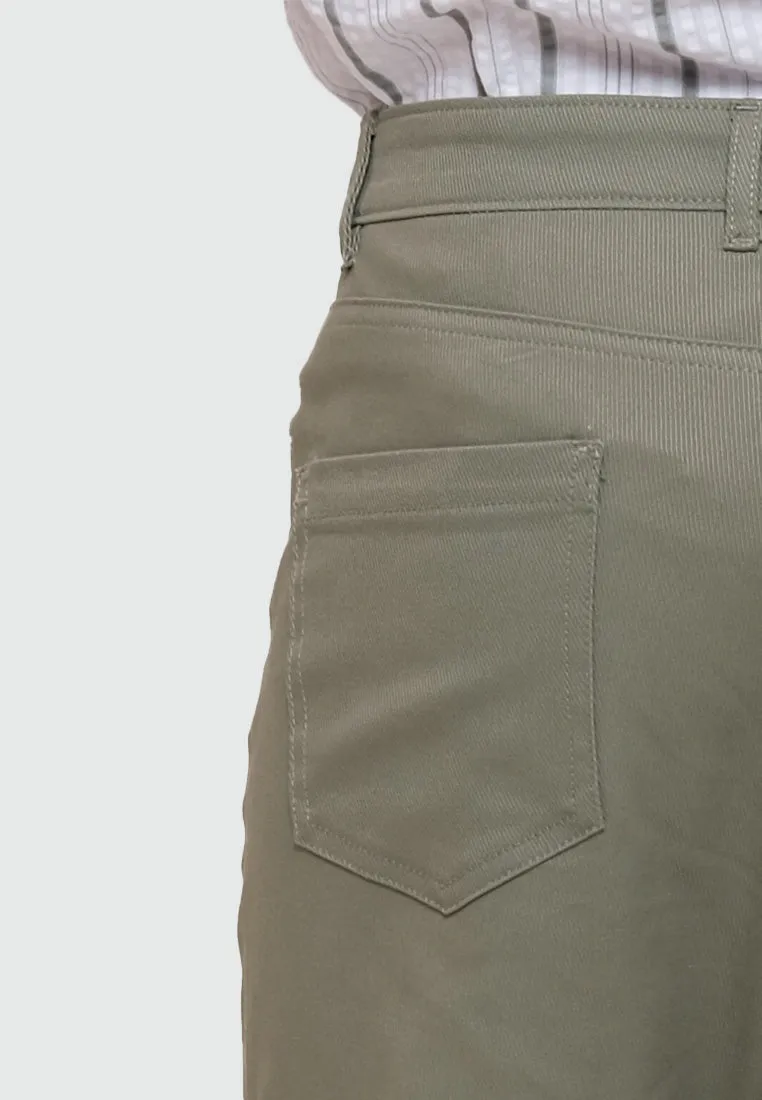 MOC Celana Panjang Chinos Pria Slim Fit HOVE-LIGHT GREEN