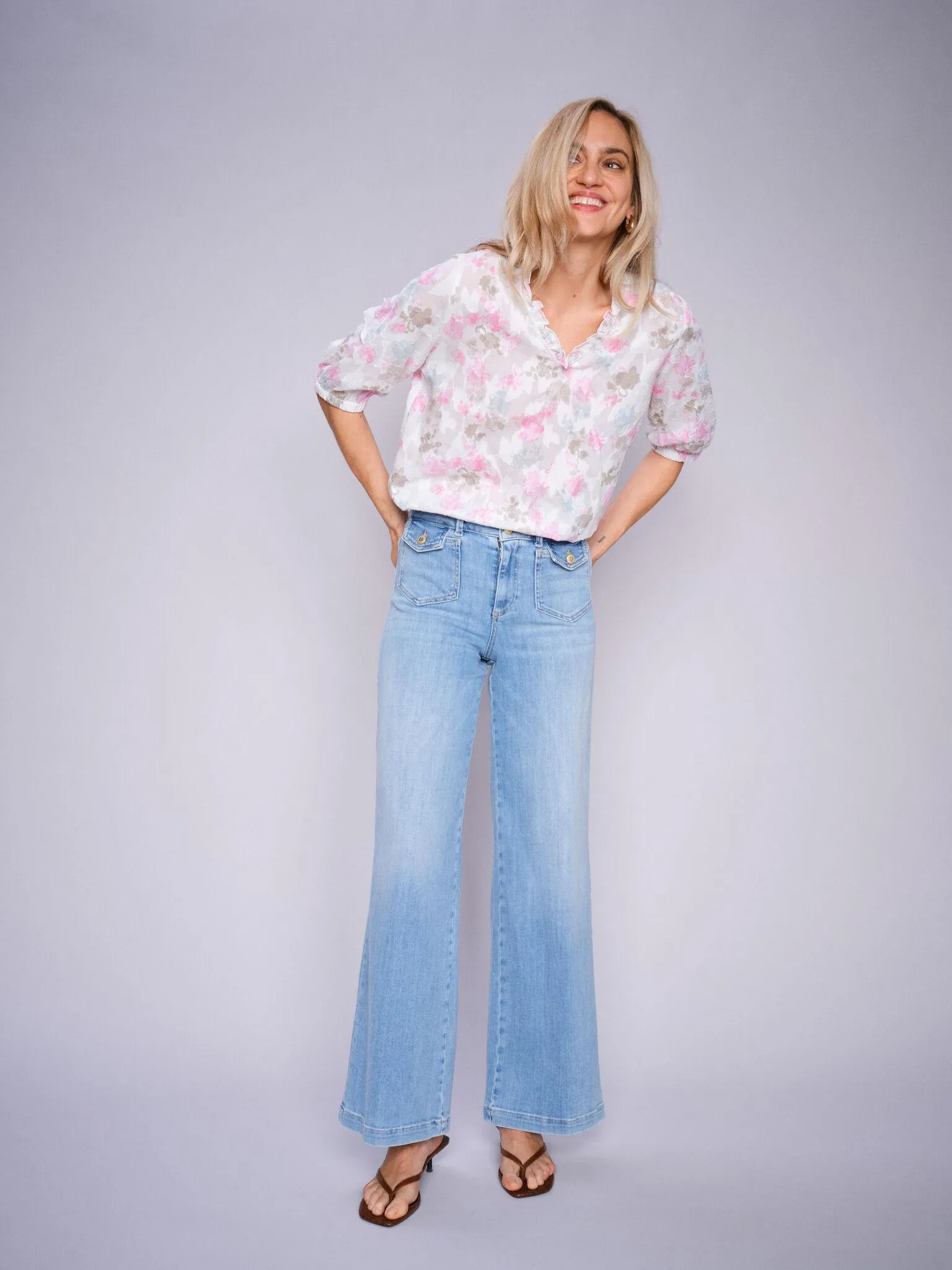 Mosmosh Izaa Ewa Floral Print Blouse