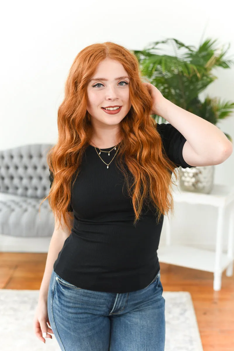 Nara Popcorn-Sleeve Knit Top