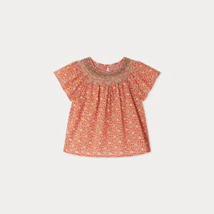 Nella smocked blouse in Liberty fabric