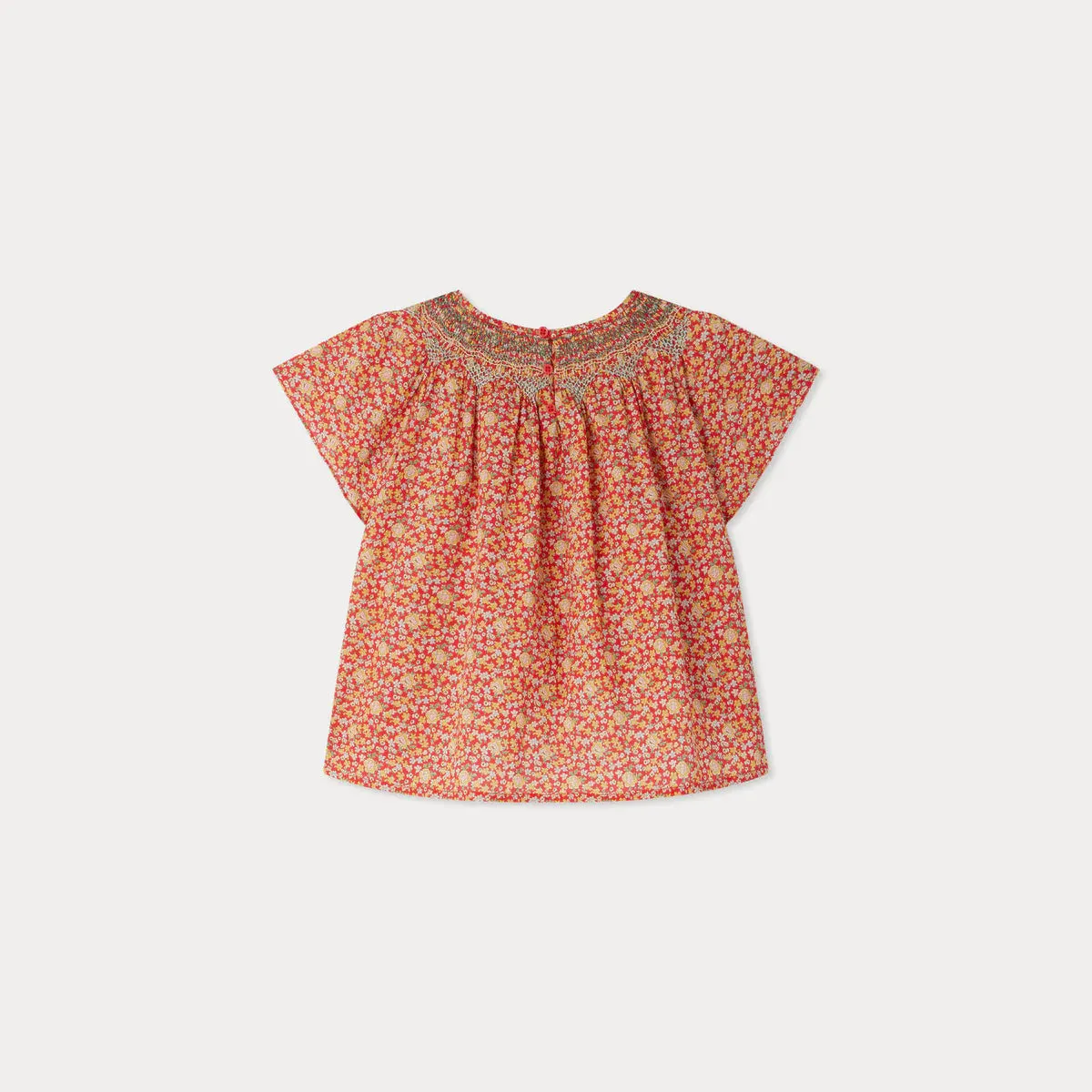 Nella smocked blouse in Liberty fabric