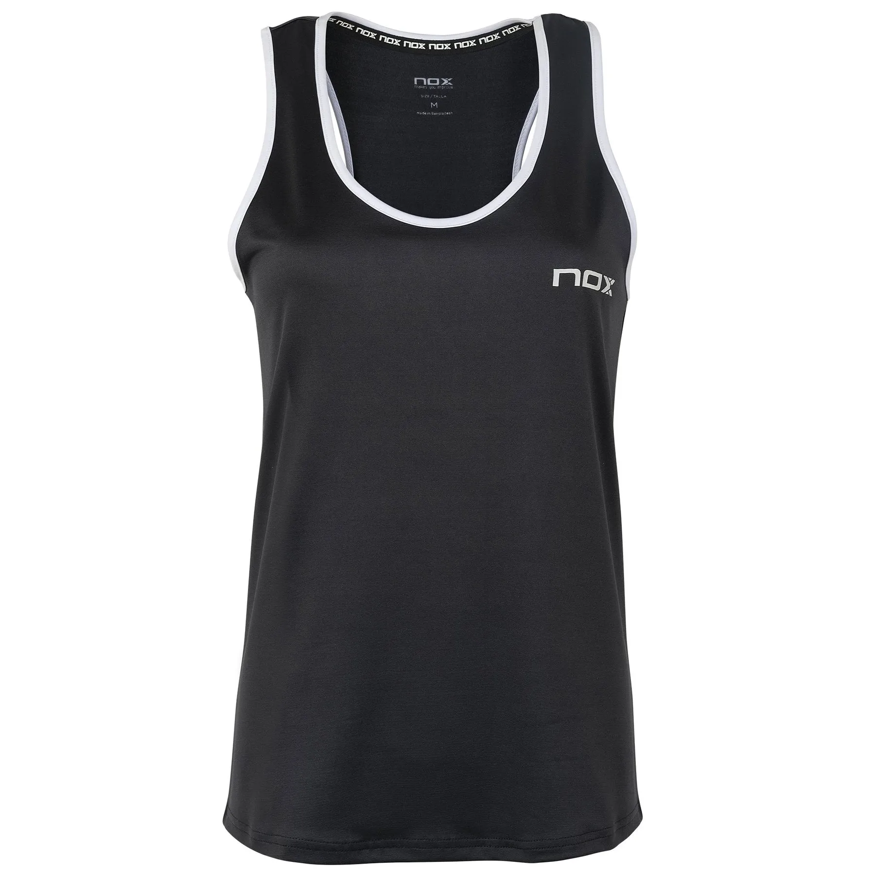 NOX Team Damen Padel Shirt - grau/schwarz