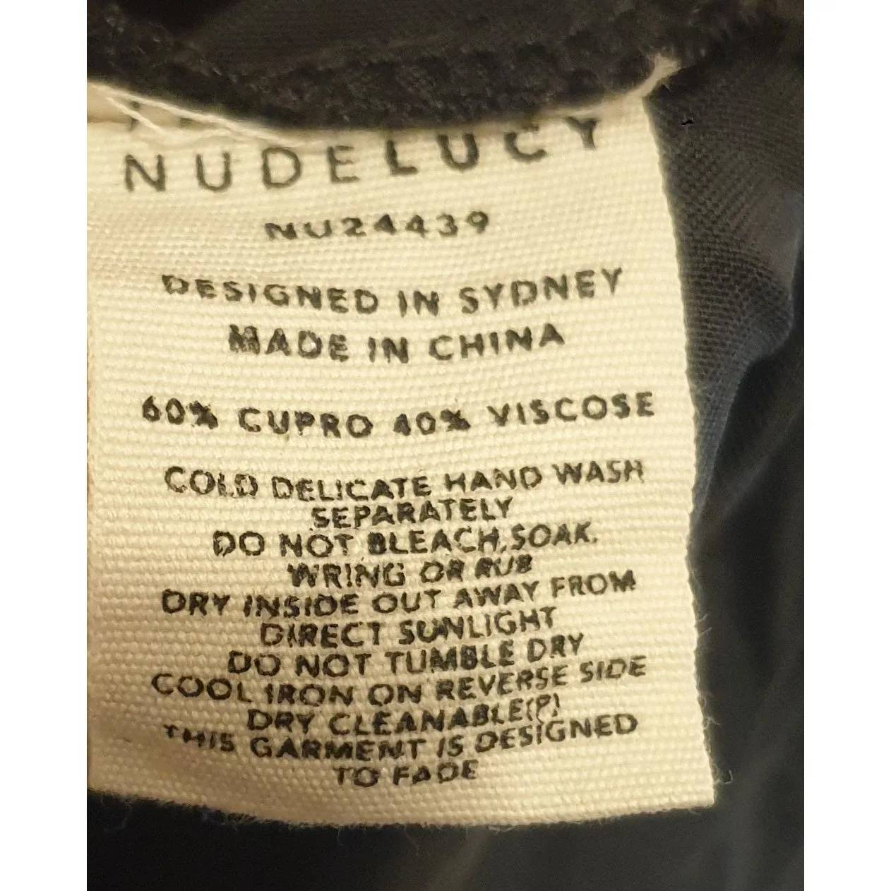 Nude Lucy black silky feel long sleeve shirt size XXS (fits sizes 6 and 8)
