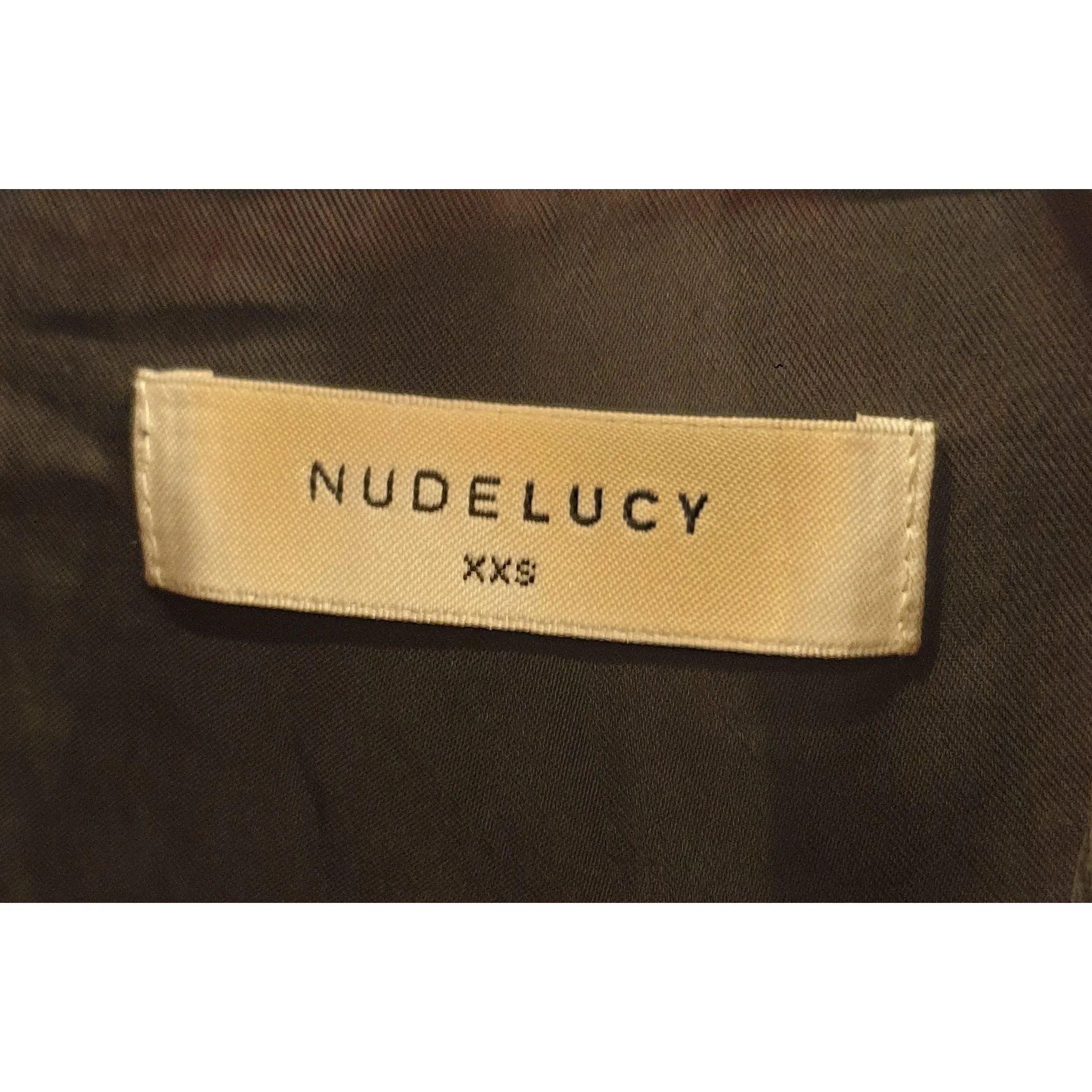 Nude Lucy black silky feel long sleeve shirt size XXS (fits sizes 6 and 8)