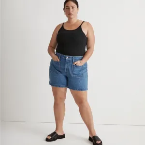 NWOT -Madewell - Plus Curvy Patch-Pocket Denim Shorts in Earlwood Wash -…