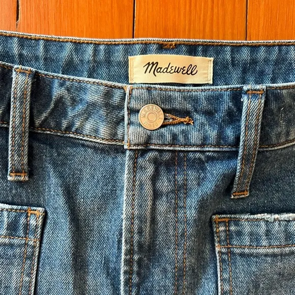 NWOT -Madewell - Plus Curvy Patch-Pocket Denim Shorts in Earlwood Wash -…