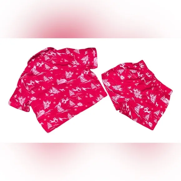 NWT Hollister Christmas Shorts Pajama Set