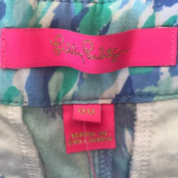 NWT LILLY PULITZER 5&quot; Buttercup Stretch Short size 00 scallop hem shorts
