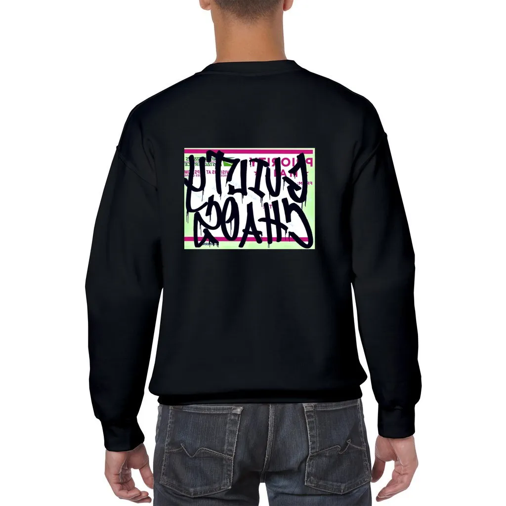 NYC SUBWAY MAP SKULL  THROUGH-N-THROUGH CREWNECK