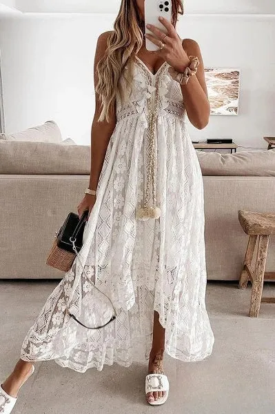 Ofelia® | Women's Boho Lace Dress Crochet Details Summery Airy