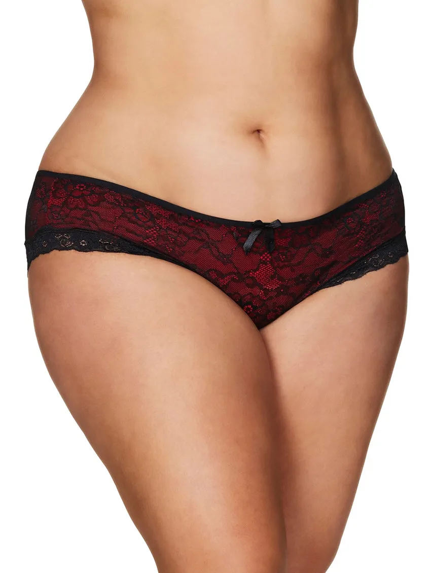 Oh La La Cheri Raissa Lace Overlay Cage Panty