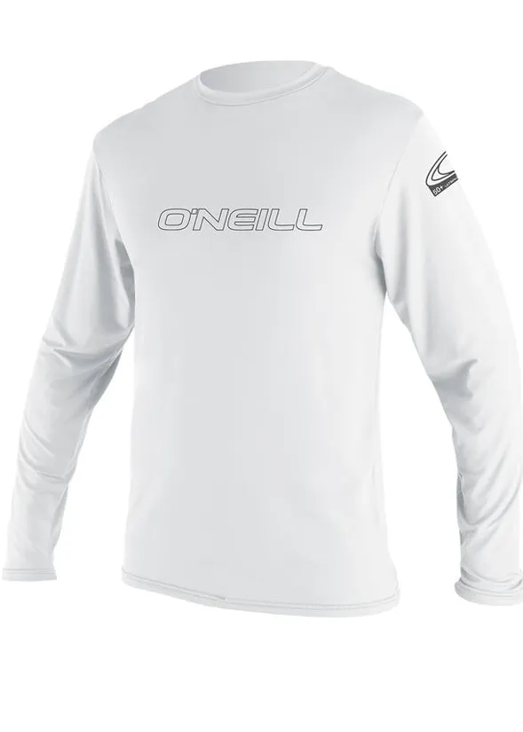 O'Neill mens rash tops - white long