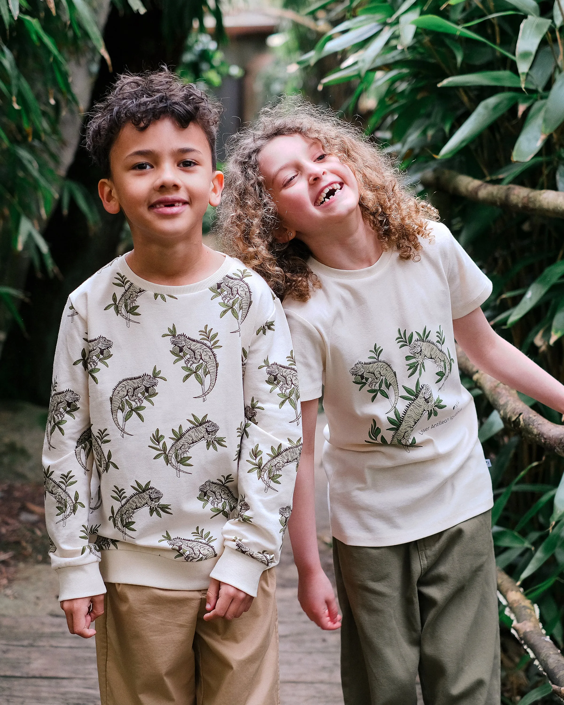 Organic Cotton T-Shirt Lesser Antillean iguana