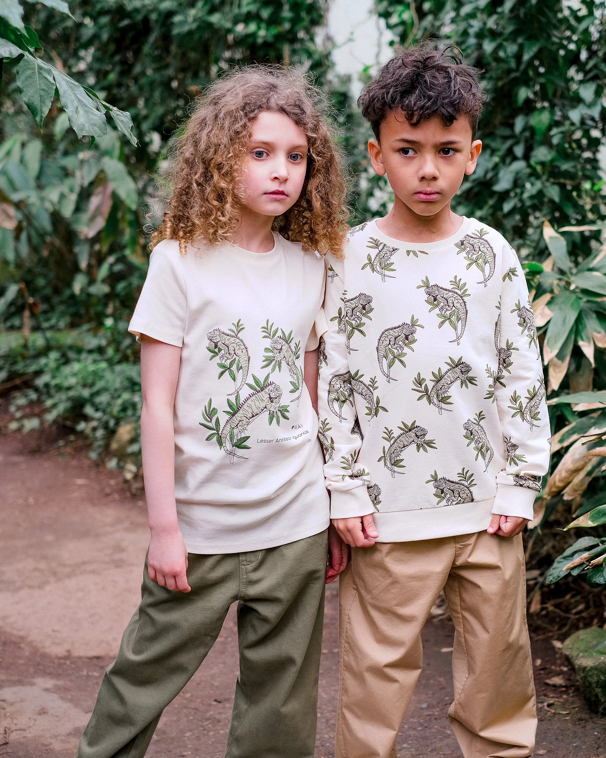 Organic Cotton T-Shirt Lesser Antillean iguana