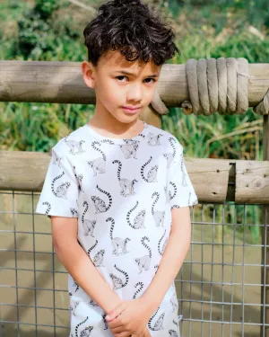 Organic Cotton T-Shirt Ring-tailed lemurs