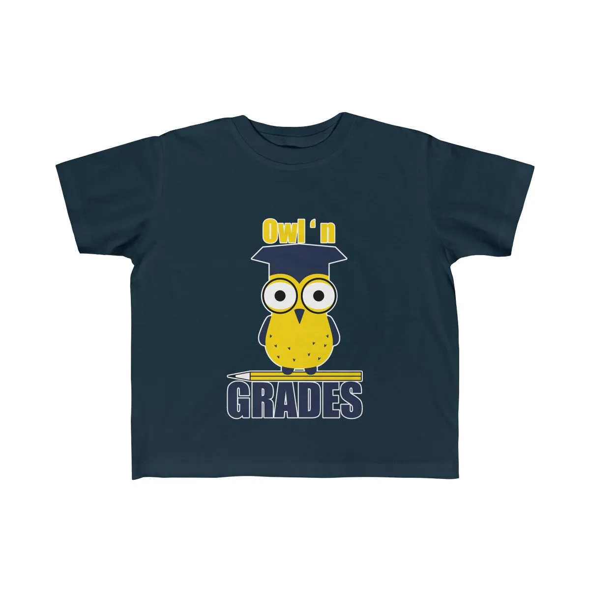 Owl n Grades - Kid's Fine Jersey Tee - Back To School T-Shirts