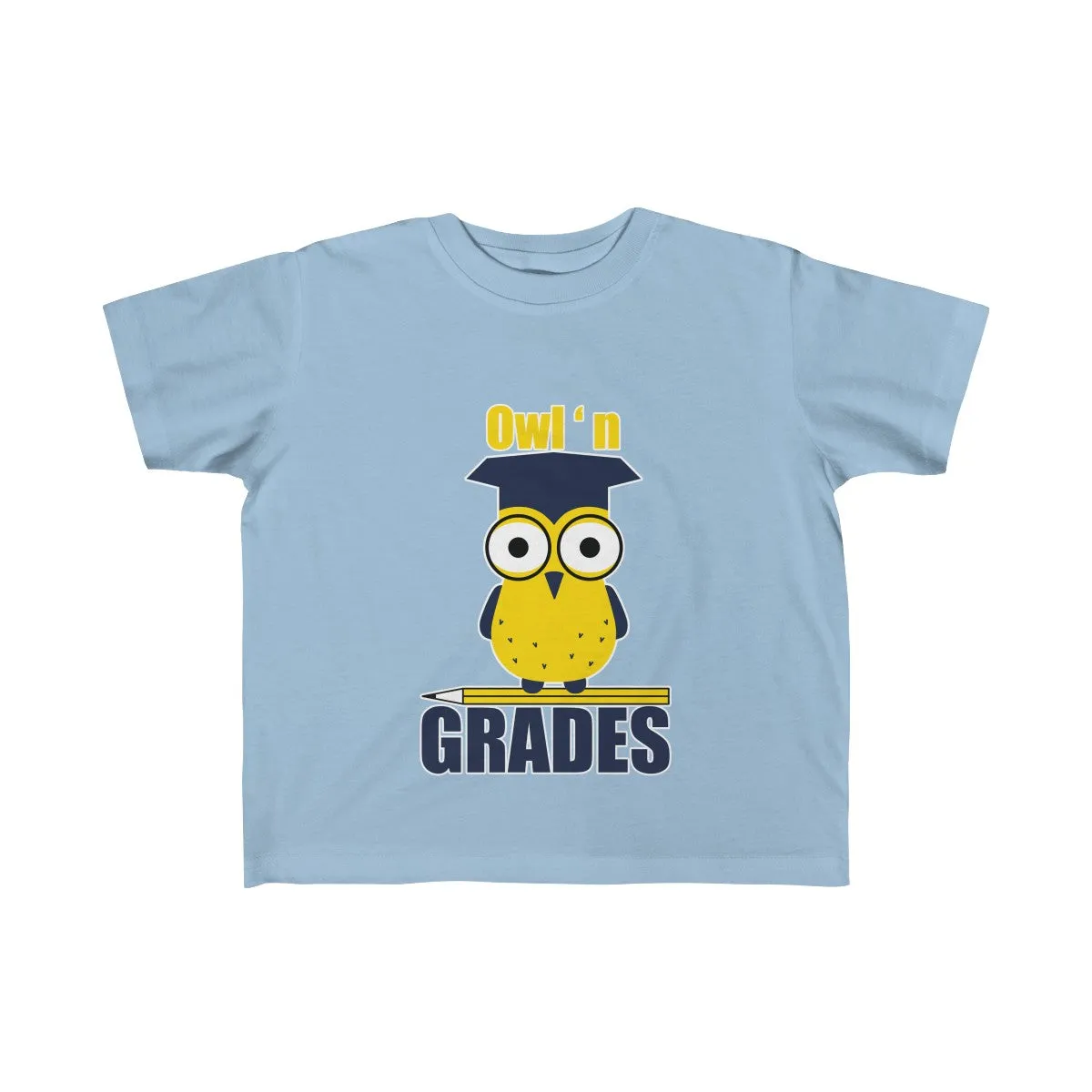 Owl n Grades - Kid's Fine Jersey Tee - Back To School T-Shirts